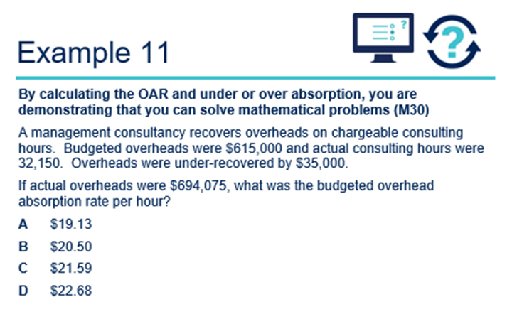screenshot example 11 screenshot of example question 11